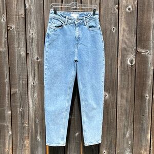 H&M high rise straight blue jeans size 6